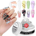 MIZHSE Clear Solid Builder Gel For Nails, 30g Non-Sticky Nail Extension Hard Builder Gel, Nail Strengthen 3D Sculpting Nail Art for Carving Modeling Soak Off Manicure Home - color: 30g Clear