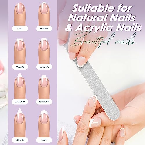 Professional Disposable Zebra Nail Files 100/180 Grit 5" Double Sided Emery Board Manicure Pedicure Tools 100Pcs - size: 100/180 Grit - 100Pcs