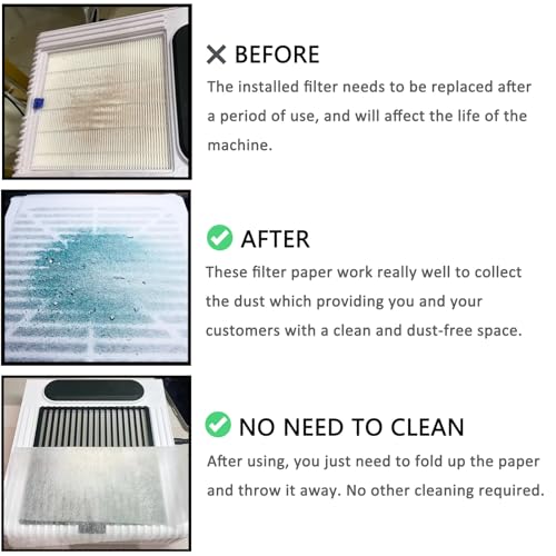 400 Sheets Nail Dust Collector Filter Paper Disposable Nail Dust Filters for Most of Dust Collector Machine Vacuum Dust Collector for Salon Spa Tech Supplies Accessories - color: Blue, size: 400 Pcs
