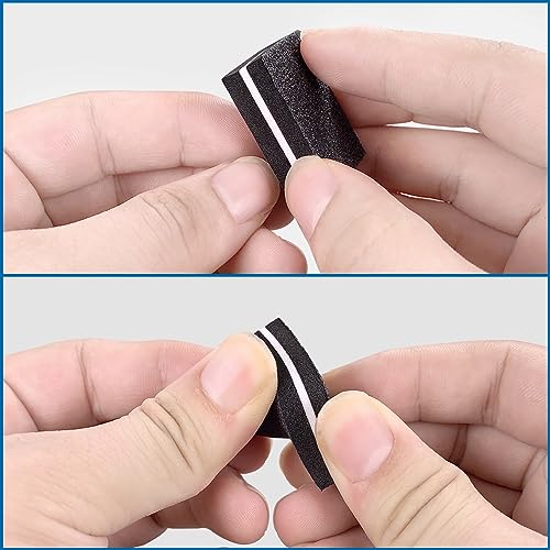 Nail Buffers (50 Pack), mini Buffer Block Nail File for Acrylic Nails and Natural Nails, 100/180 Grit Nail Buffer Block Bulk Buffing Blocks for Nail Buff Professional Manicure File Blocks Set Black - size: 50 Pcs Mini 100/180 Grit Black/White