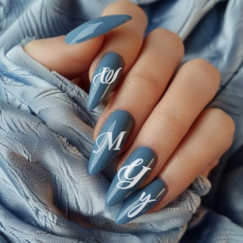 PH PandaHall 3PCS English Letter Nail Stamp Plate Personalized Letter Print Nail Stencils Stainless Steel Nail Template for English Alphabet Number Nail Art Design Image Plate 4.7x2.4 inches