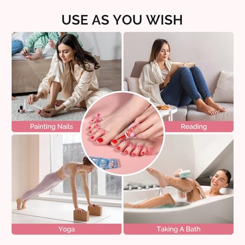 MelodySusie 6 Pcs Silicone Toe Separators, Toe Spacers for Pedicure - size: 6Pcs
