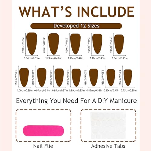 RUOKEXIN Almond Press on Nails French Tip Fake Nails Gold Glitter False Nails with Designs Medium Nail Press ons Sparkly Artificial Nails for Women 24Pcs - color: Almond Style 11-16