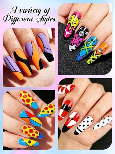 36 Colors Nail Art Pens Kalolary Double-headed Nail Polish Pens - color: 36 Color