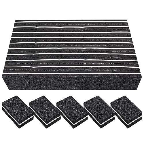 Nail Buffers (50 Pack), mini Buffer Block Nail File for Acrylic Nails and Natural Nails, 100/180 Grit Nail Buffer Block Bulk Buffing Blocks for Nail Buff Professional Manicure File Blocks Set Black - size: 50 Pcs Mini 100/180 Grit Black/White