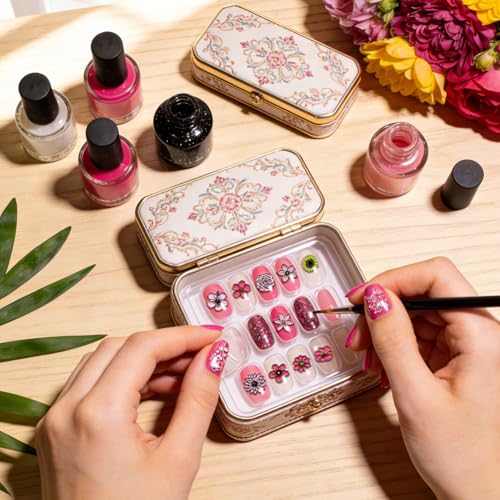 6 Sheets Nail Stamping Plate Flower Leaf Theme Nail Art Stamp - color: Flower Leaves