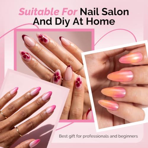 MelodySusie 6Pcs Ombre Nail Brushes - size: 6 Pcs - Ombre