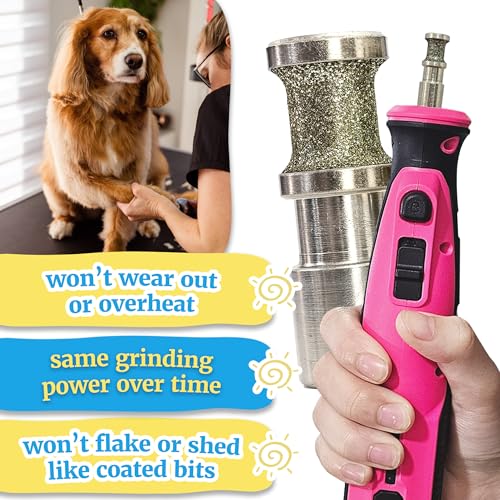 Diamondg Dog Nail Grinder Bits - Diamond-Coated, 80 Grit Body, 1Pack, Small - size: 004 - Enhanced Little Lola (1 Pack - Small)
