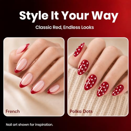 Beetles Red Gel Nail Polish, 15ml Classic Red Soak Off UV Gel Polish - color: C - Red | My Signature