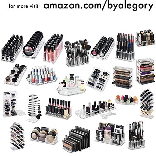 Acrylic Nail Art Tool Organizer 24 Space Deep Slot Wall Storage Vanity Cosmetic Container For All Salon Pro Nailcare Tool Kit Set