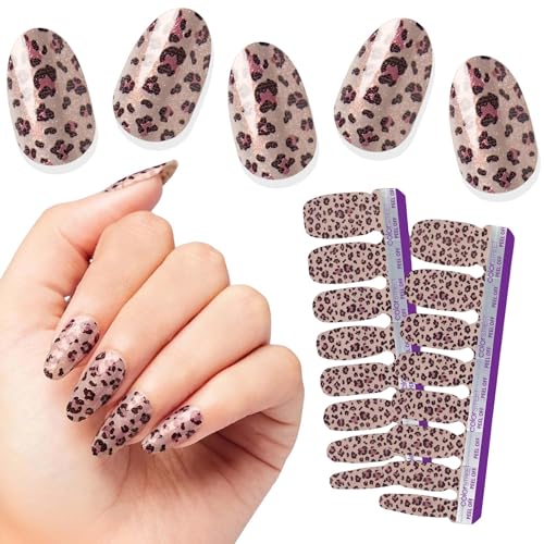 Color Street - Leopard Coat - 16 Double-Ended Nail Polish Strips - color: Leopard Coat
