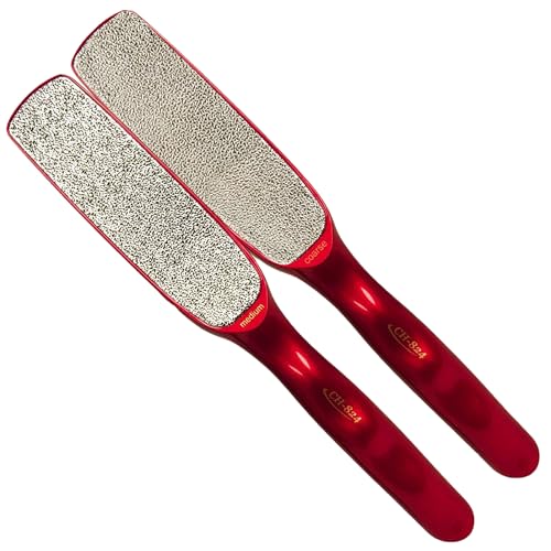 Checi Pro Nickel Foot File - Dual-Sided Foot Callus Remover for Dead Skin Feet Scrubber, Pedicure Tool - style: Medium Dual-sided