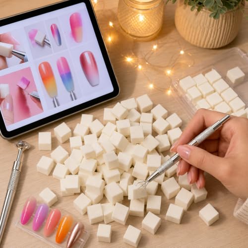 1000Pcs Mini Nail Sponges for Ombre Gradient Art