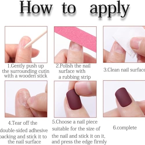 Short Oval Press on Nails for Women, Glossy Brown Fake Nails, 24Pcs - color: Color-28
