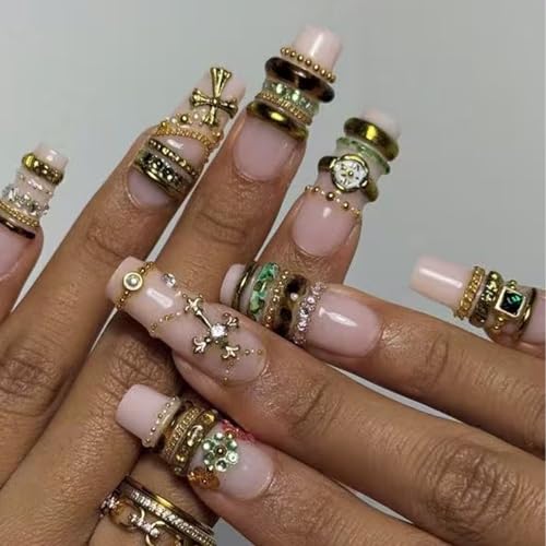 3D Chain Nail Mold Multiple Shapes Necklace Silicone Nails Molds Accessories Gel Rope Art Manicure Tools - color: 3D Chain Nail Mold