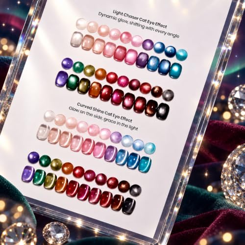 Beetles Cat Eye Gel Nail Polish Set, Timeless Gleam 20 Colors Fall Gel - color: 0-0-0-Timeless Gleam