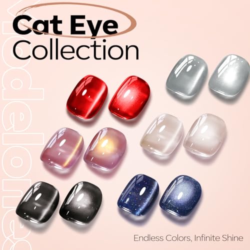 modelones Nude Cat Eye Gel Nail Polish Soak Off UV/LED Gel Polish 15ML - color: A3-Glass Cat Eye