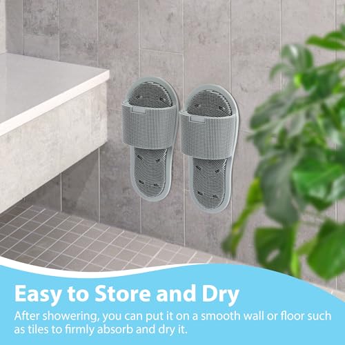 Enhon 2 Pack Shower Foot Scrubber, Silicone Foot Brush Cleaner