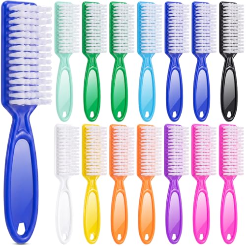 Patelai 15 Pieces Nail Brush Handle Grip for Fingernail Toe Scrub Cleaning - color: Mixed