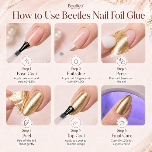 Beetles Nail Foil Glue Transfer Gel for Nails 1PCS 15ML - color: B-Clear-1