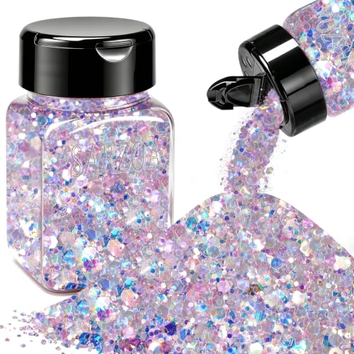 Holographic Chunky Glitter, Opal Aura Cat Eye Flakes for Resin - color: Opal Aura