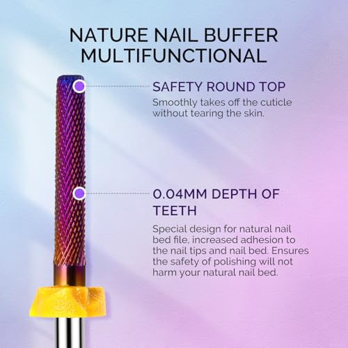 MelodySusie 3Pcs Nail Drill Bits Set, 3/32'' Carbide Tungsten Ceramic Bits, Flame, Nature Nail Buffer and Cone Shape Bits, Suitable for Manicure Pedicure Cuticle Gel Acrylic Remover - size: D Set
