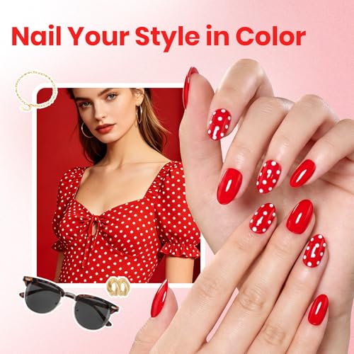 Beetles Red Nail Polish, Quick Dry Regular Nail Polish, Fast Air-Dry - color: Little Chili