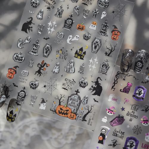 Halloween Nail Stickers for Nail Art - color: Color-12