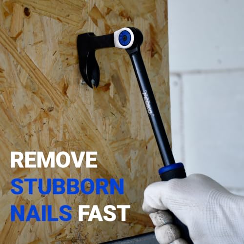 8" Nail Puller Pry Bar, Indexing Crowbar Multi-Angle Wrecking Bar - size: 8"