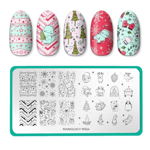 Maniology Frosty Friends Holiday Nail Stamping Starter Kit | Holiday Nails
