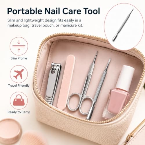 Nail Cuticle Remover Nail Art Tools para Cuticle Pusher Stainless Steel Scoop Symphony
