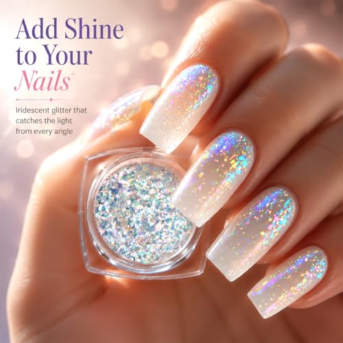 18 Colors Mermaid Pearl Chrome Powder for Nails Holographic Iridescent - color: F-099 Set