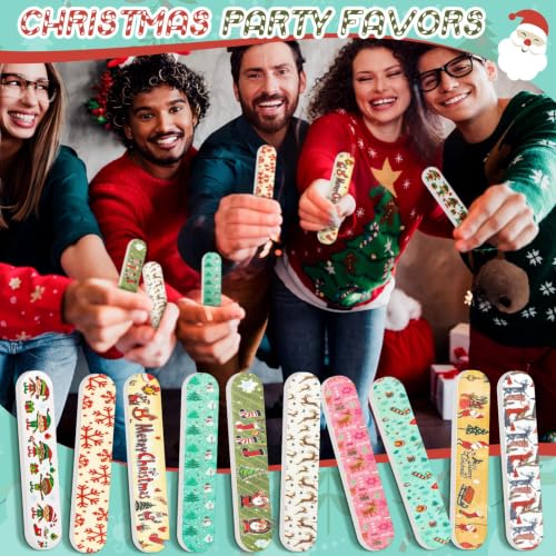 30 Pack Christmas Mini Nail Files Gifts Bulk Christmas Emery Boards - style: Christian