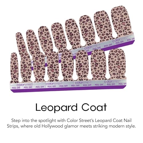 Color Street - Leopard Coat - 16 Double-Ended Nail Polish Strips - color: Leopard Coat