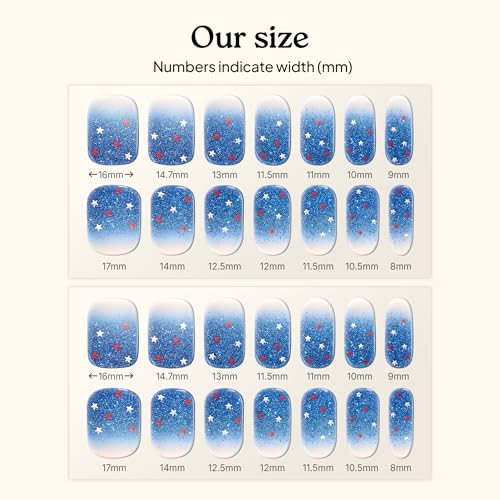 Heyhae Semi Cured Gel Nail Strips Salon Quality - Hey, Starburst Glow - color: Hey, Starburst Glow