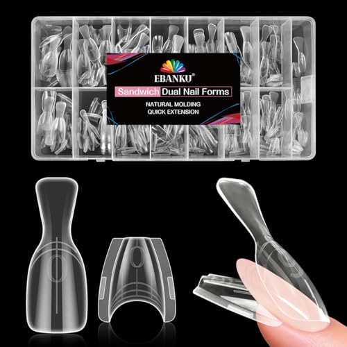 EBANKU Original Sandwich Nails Dual Forms - color: Short Coffin-A