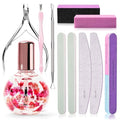 MelodySusie Manicure Tools Kit Nail Care Set - size: 11Pcs Rose