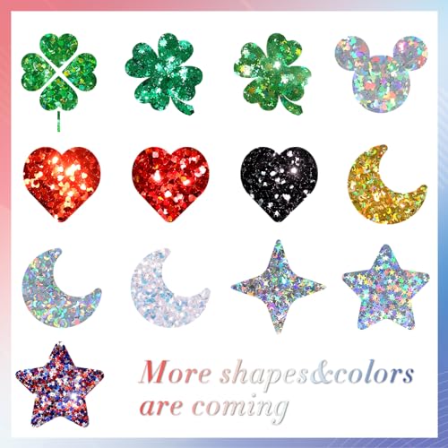 Laza 2g Stars Glitter for Independence Day Five-Pointed Star Sequins - color: Red Blue Silver Star