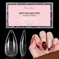 MelodySusie Medium Almond Stiletto X Nail Tips - 600Pcs 15 Sizes