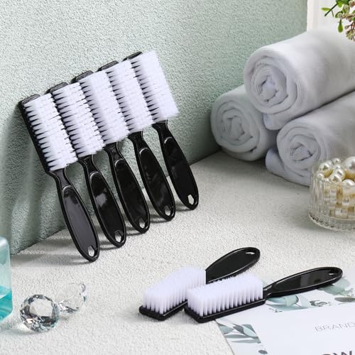 Patelai 15 Pieces Nail Brush Handle Grip for Fingernail Toe Scrub Cleaning - color: Black