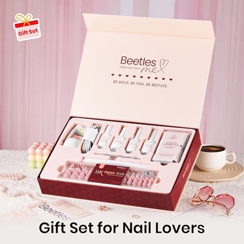 Beetles French Tip Press On Nail Kit - Short Square 150Pcs Pink - color: A - Pink French - S