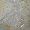 Gold Silver Nail Stickers Metal Feather Nail Decals for Acrylic Manicure - color: Color18