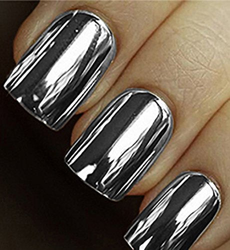 Minx Nails, Silver Chrome, Nail Wrap - color: Silver Chrome