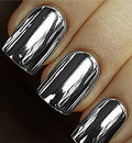 Minx Nails, Silver Chrome, Nail Wrap - color: Silver Chrome
