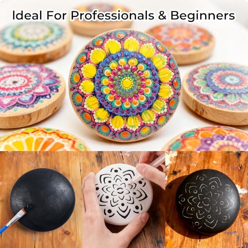 Nicpro Mandala Rock Painting Kit Craft Kits for Adults Mandala Dotting Tool