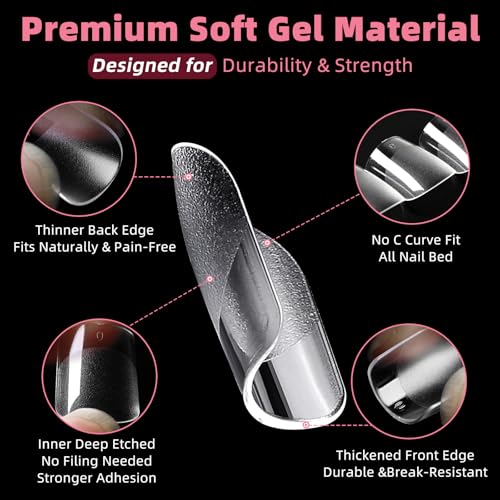 360pc Extra Short Square Nail Tips Short Fake Nail Square Acrylic Nail Tip