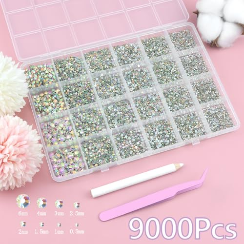 AB Bedazzling Kit Flatback Rhinestones Bedazzle Gems for Crafts - color: 20-Colorful