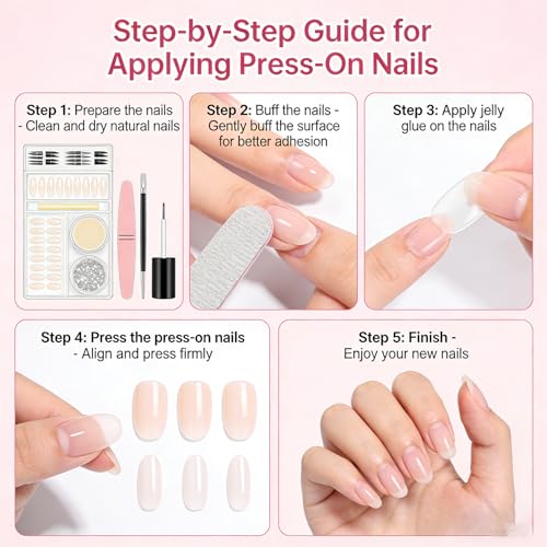 Brown Flower Press On Nails Medium Almond Fake Nails Floral False Nails With Gold Pearl Design Reusable Acrylic Nails Press Ons Full Cover Glossy Glue On Nails For Women Manicure 24Pcs - color: Design-26