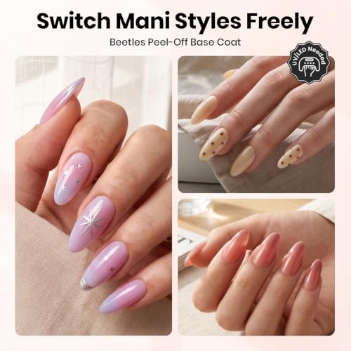 Beetles 15ml Peel-Off Gel Base Coat for Gel Nail Polish - color: E-Clear-1
