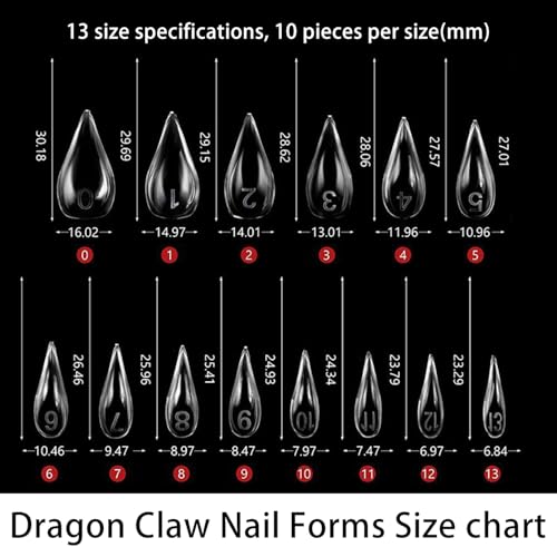 140Pcs Short Cat Claw Nail Tips Curved Stiletto Nail Dual Forms - color: Styl 2